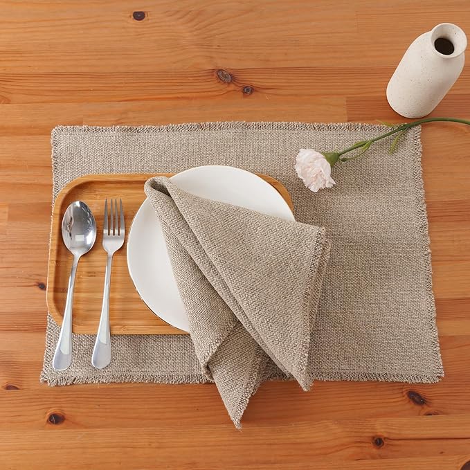 100% Pure Linen Placemats Set of 4 - Image 6