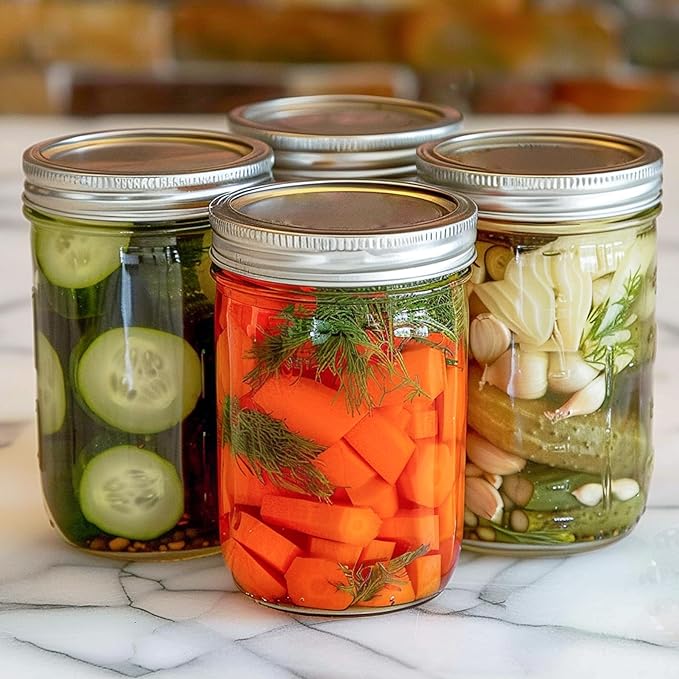 ComSaf Wide Mouth Mason Jars 16oz - Image 4