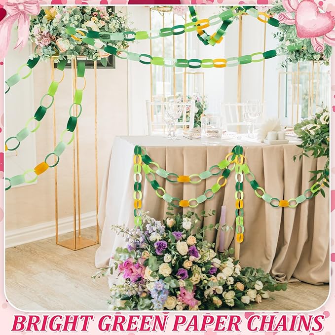 Lincia 600 Sheet Halloween Paper Chain Garland, Construction DIY Crafts Chain - Image 4