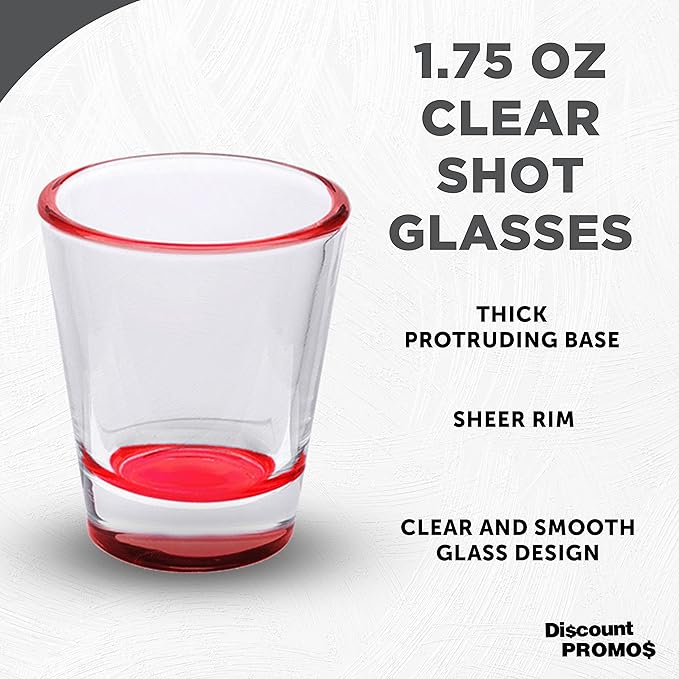 DISCOUNT PROMOS Shot Glasses Set 1.75 oz. Set of 10 Bulk Pack, Wedding Favor - Image 3