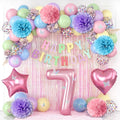 Pastel 7th Birthday Party Decorations by KAINSY