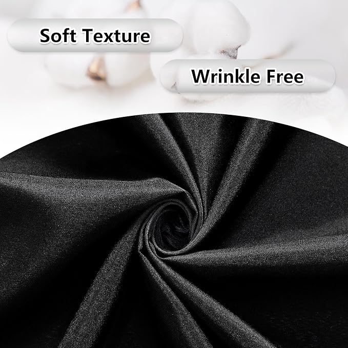 MEETSKY 10ft x 7ft Black Backdrop Curtain - Image 7