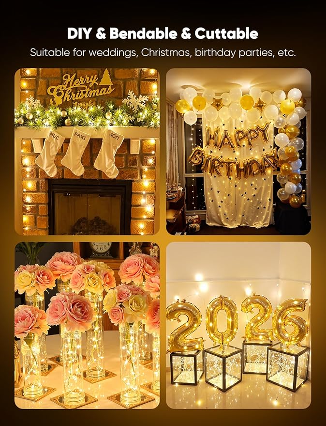 Minetom 12 Pack Fairy Lights Battery Operated String Lights, 8 Modes & Timer - Image 7