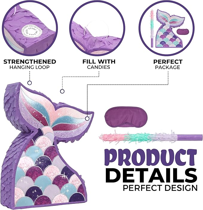 Mermaid Tail Pinatas Bundle - Image 3