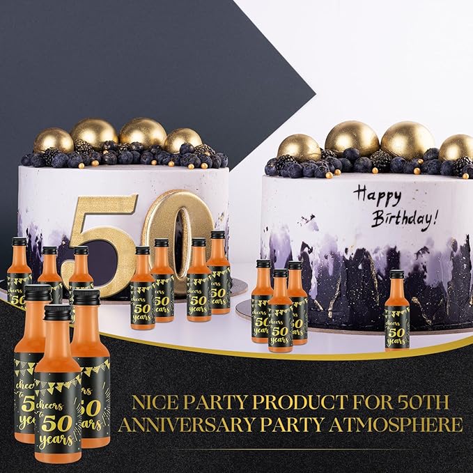 Vesici 50 Pack Mini Liquor Bottles 1.7oz Shot Mini Wine and Champagne Bottle - Image 5