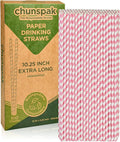 Biodegradable Pink Paper Straws by chunspak