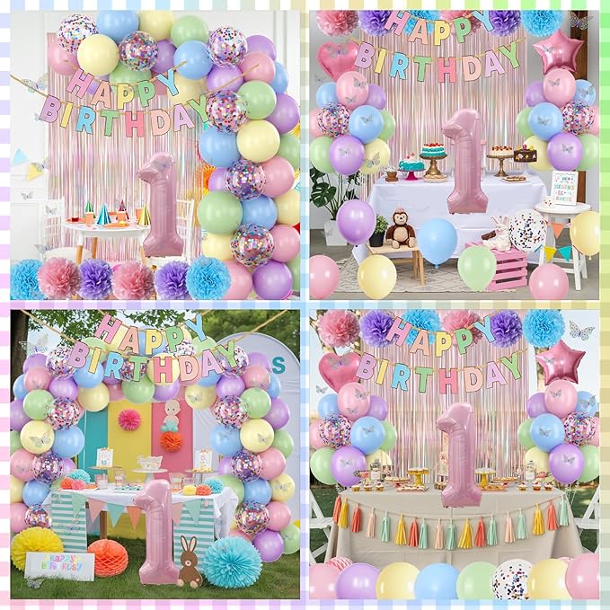Pastel 1st Birthday Party Decorations - Image 7