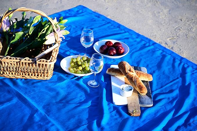 Solino Home Linen Royal Blue Table Runner 132 Inches Long - Image 8