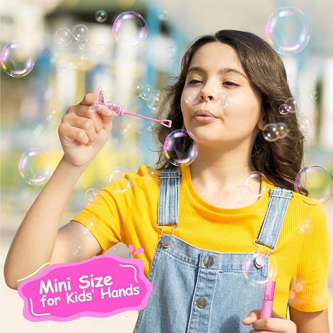 AFZMON 24Pcs Glitter Mermaid Bubble Wands - Image 4
