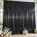 10x10 ft Black Glitter Backdrop Curtain by Partisky