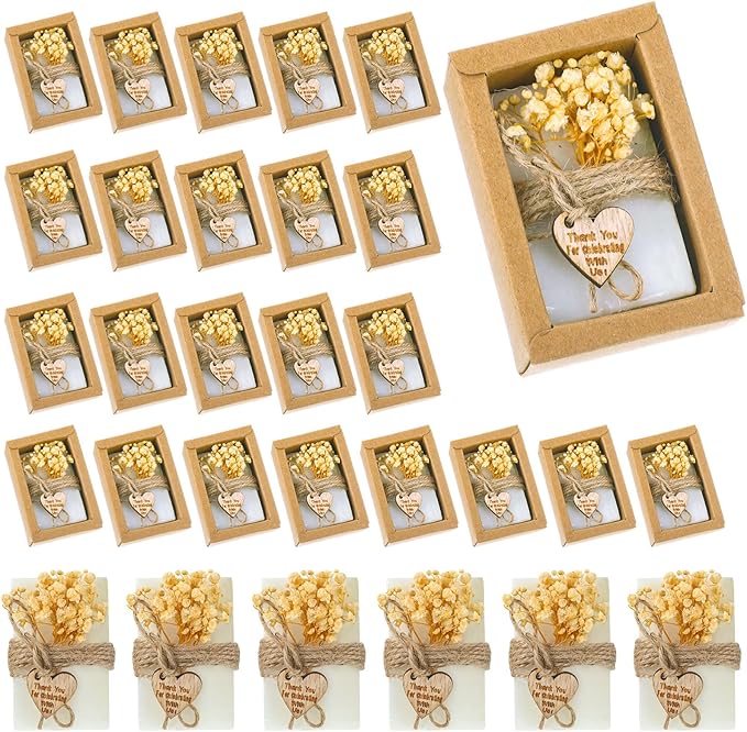 Demissle 30 Pcs Mini Scented Soap Wedding Party Favors Gifts Baby Shower Bridal by Demissle
