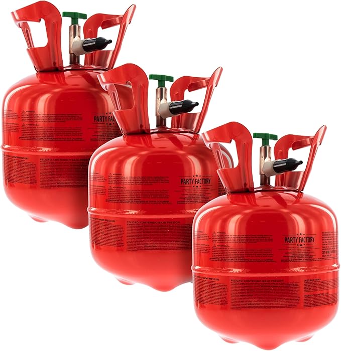 Party Factory set of 3 helium tanks by PartyFactory