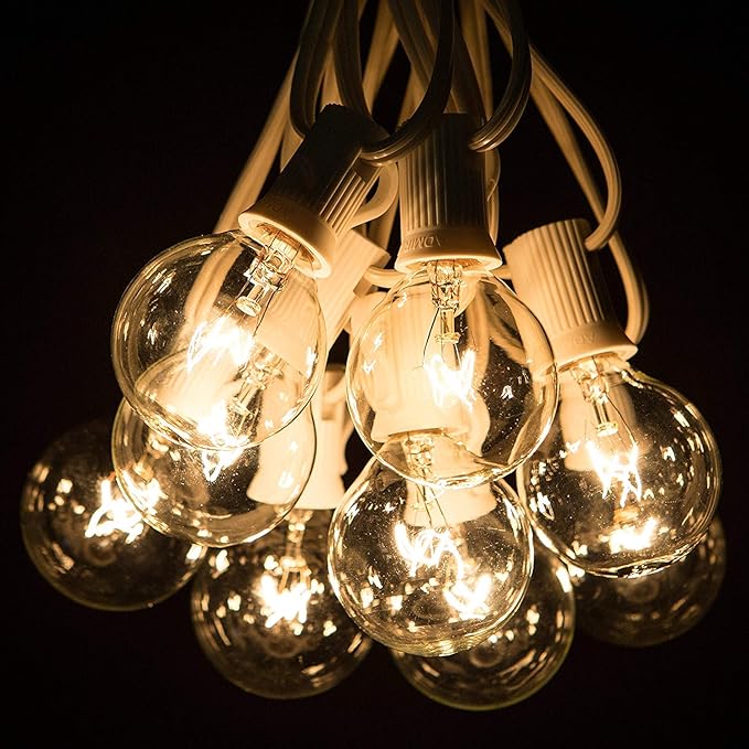 SUNSGNE 100Ft Patio String Lights, G40 Outdoor String Lights - Image 9