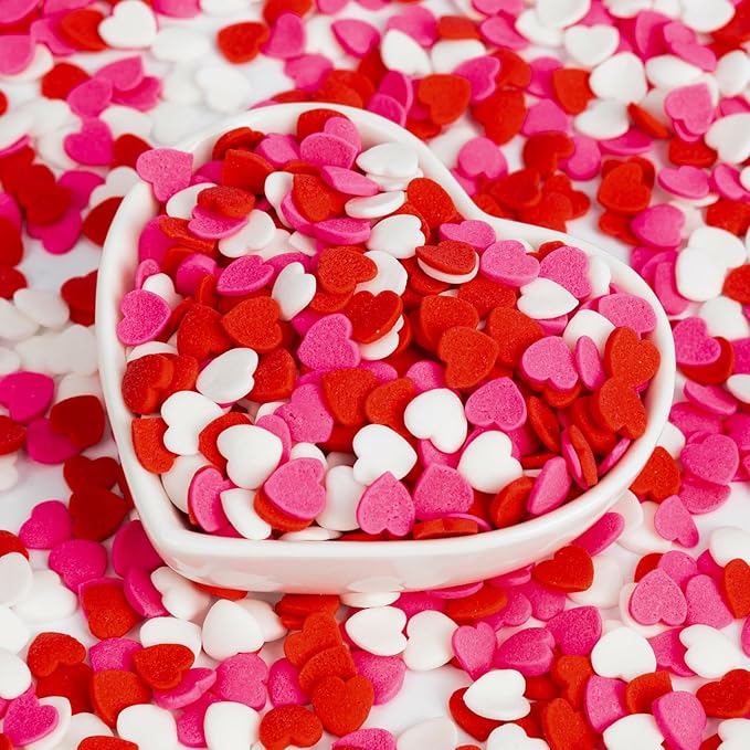 Edible Heart Sprinkles, Sugar Sprinkles - Image 8