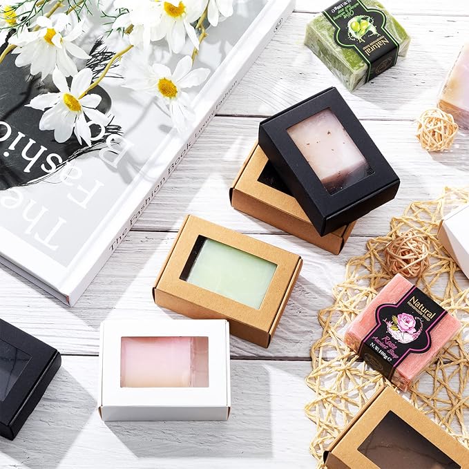 Zonon 30 Pcs Soap Boxes for Homemade Packaging, Mini Kraft Treat Boxes - Image 5