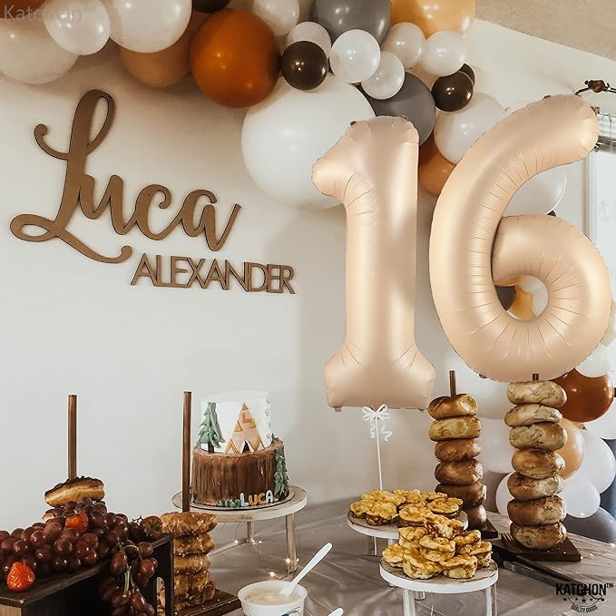 KatchOn, Giant Caramel 16 Balloon Numbers - Image 6