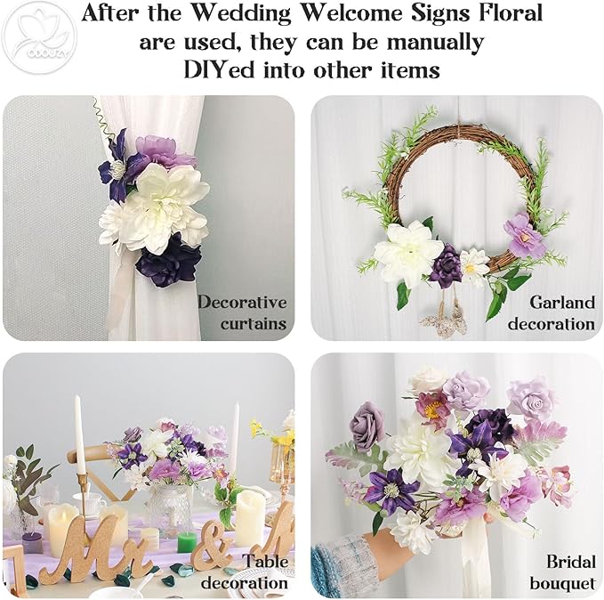 Wedding Arch Flowers, Artificial Flower Arch Decor - Image 6