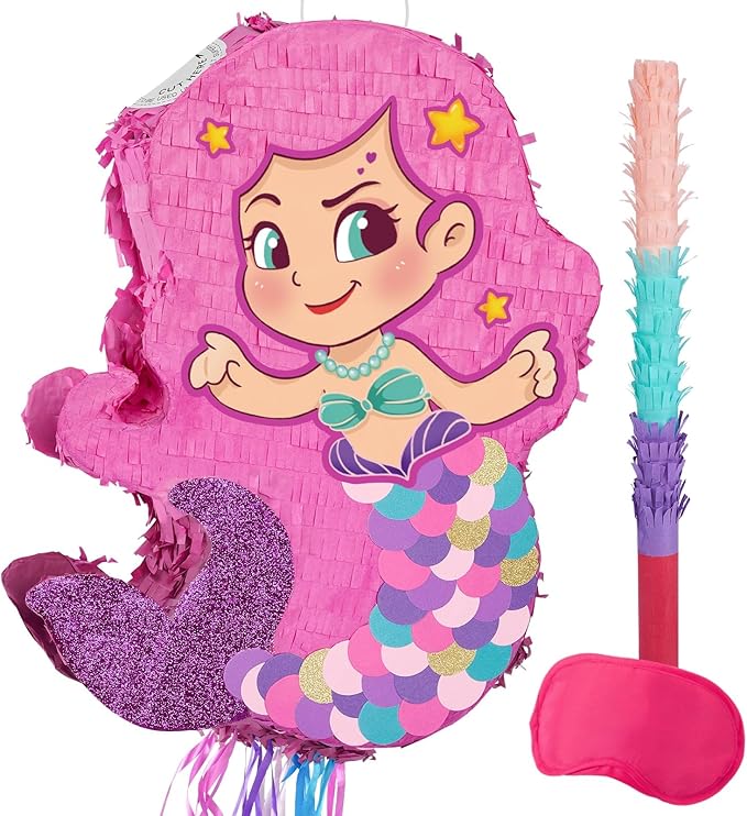 WERNNSAI Foldable Mermaid Pinata by WERNNSAI
