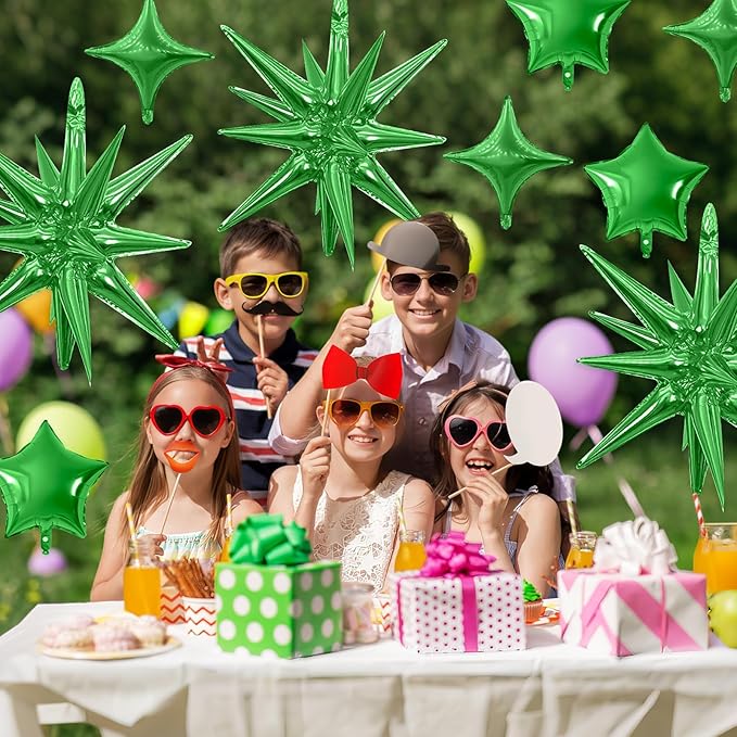 Green Star Balloon - Image 3