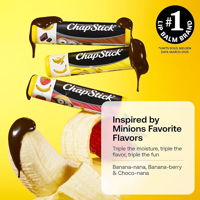 ChapStick Lip Balm, Minions Banana Variety Packs, Party Favors - Image 2