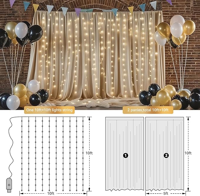 10×10ft Tulle Backdrop Curtains - Image 3