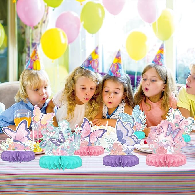 Butterfly Birthday Party Supplies Kit - Image 4