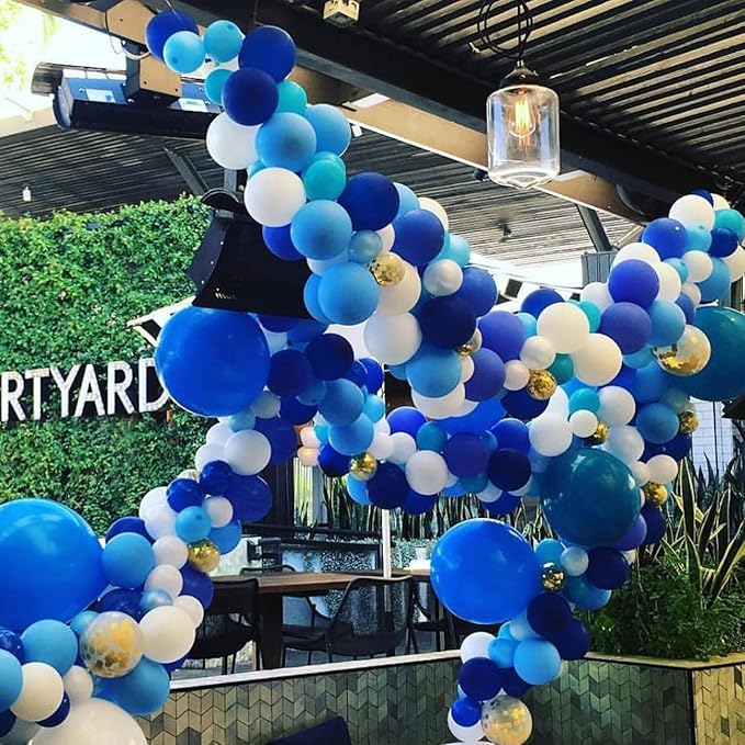Blue and White Balloons Garland Arch Kit, Graduation Party Decorations - Image 5