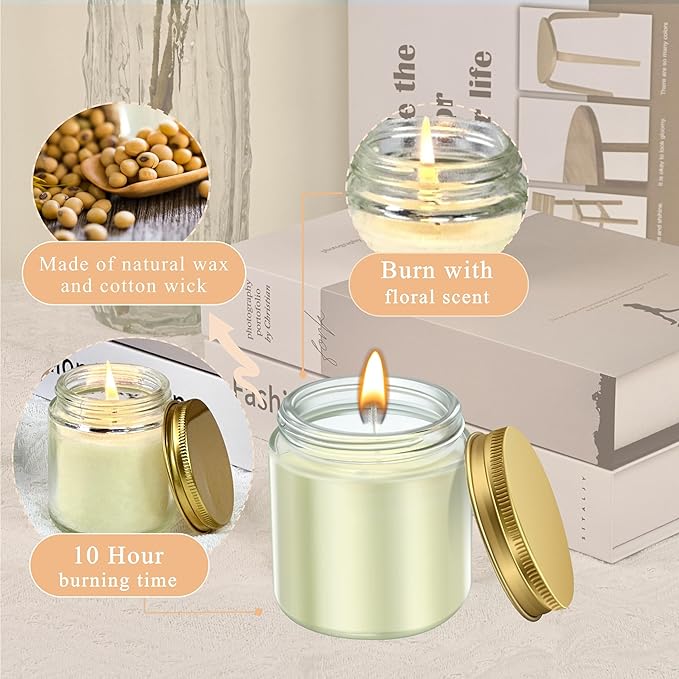 ACITHGL 36 Pcs 4oz Mini Mason Jar Candles Small Scented Candles Bulk - Image 5