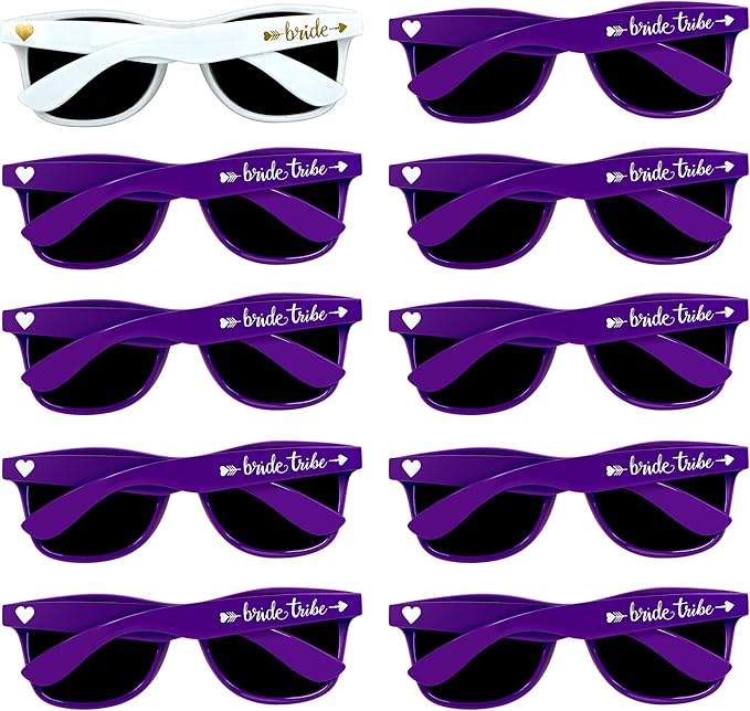 LADY&HOME 10 Pack Bachelorette Party Sunglasses Favors, Bridesmaid and Bride by LADYHOME
