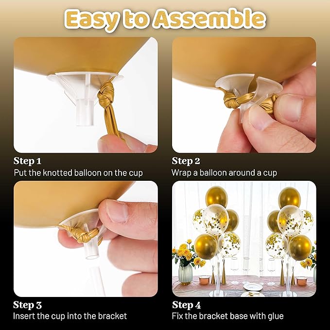JOYYPOP 20 Sets Balloon Stand Kit, Balloon Sticks - Image 4