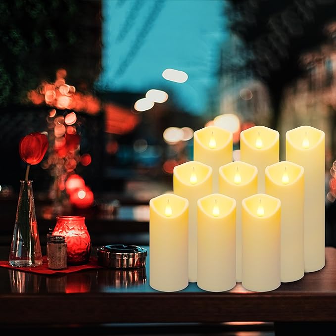 Aignis 9pcs Flameless LED Candles Battery Operated - Image 3