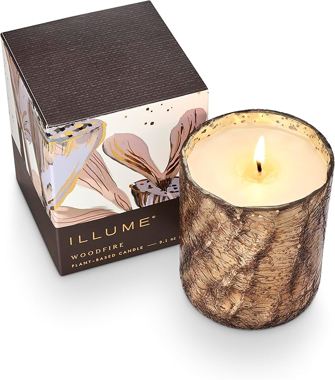 ILLUME Small Boxed Crackle Glass Candle - Image 8