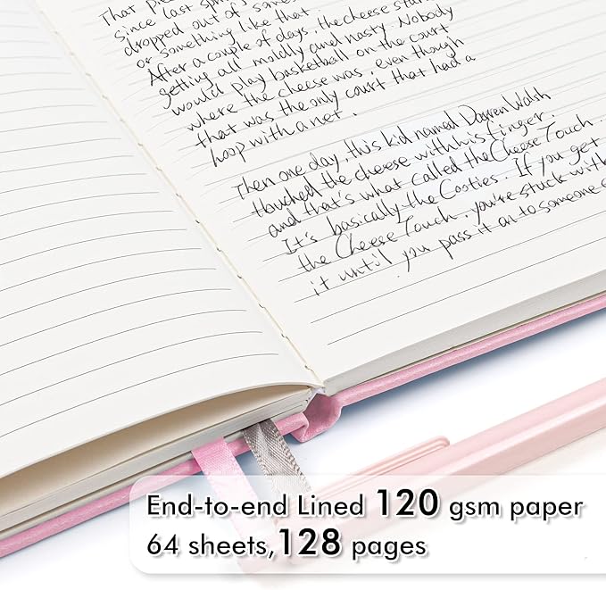feela 5 Pack Notebooks Journals Bulk, Hardcover Notebook Classic Ruled Lined - Image 3