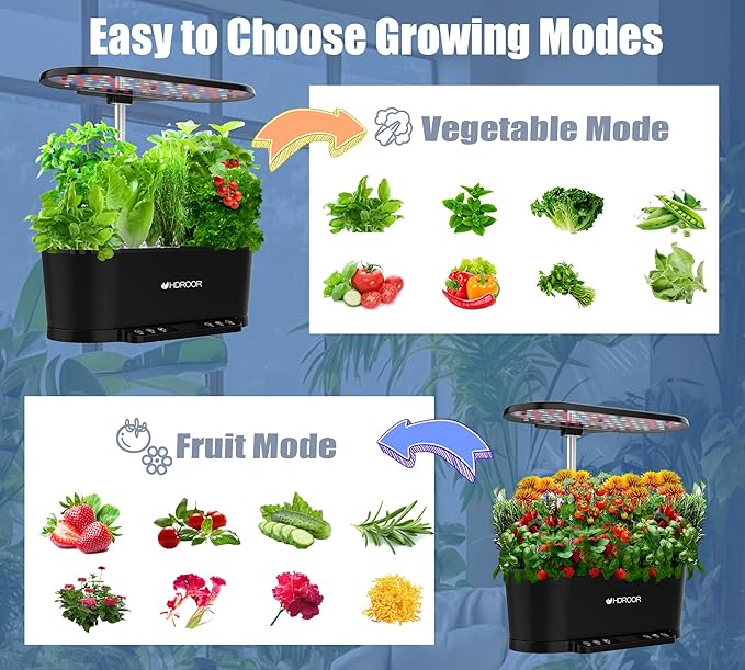Hydroponics Growing System Kit APP Controlled, 15 Pods Indoor Herb Garden - Image 6