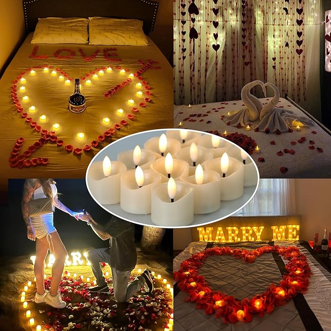 12 Pack Battery Operated Votive Candles 1.5 x 1.67 inches Flameless Votive - Image 6