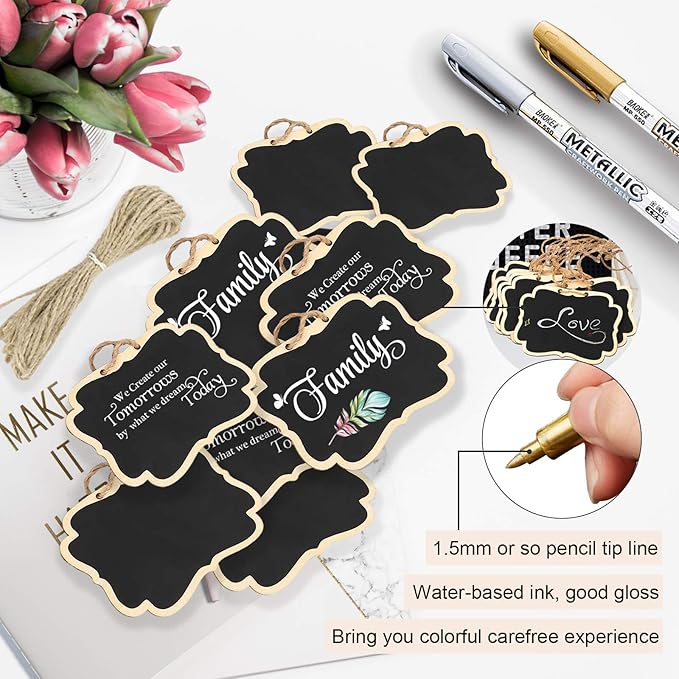 24PCS Reusable Chalkboard Tags - Image 4