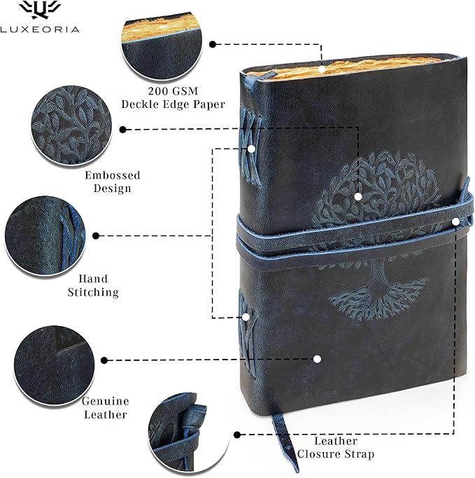 LUXEORIA Tree Of Life Leather Journal - Image 5