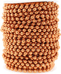 Mandala Crafts 6mm Faux Copper Pearl Beads Roll by MandalaCrafts