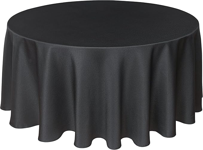 Biscaynebay Textured Fabric Round Tablecloths 90", Wedding & Parties by Biscaynebay