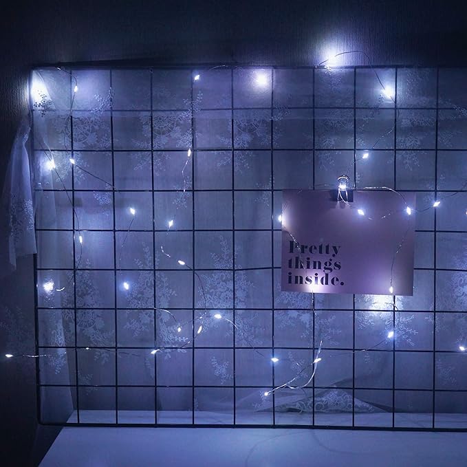 15 Pack Fairy Lights Battery Operated, 10ft 30 LED Mason Jar Lights Silver Wire - Image 4