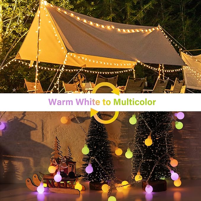 Minetom 33 Feet 100 Led Mini Globe String Lights, USB Fairy String Lights Plug - Image 2