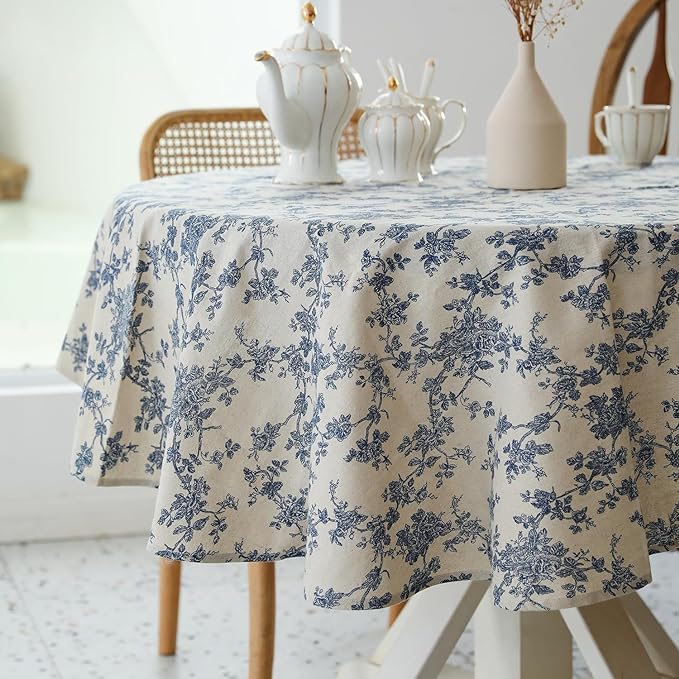 Pastoral Round Tablecloth by YiHomer