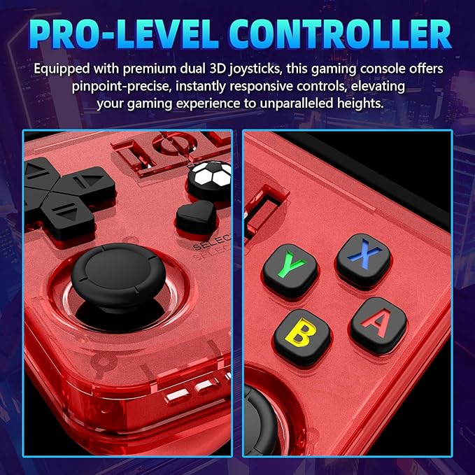 R36MAX Retro Handheld Game Console, 64GB Open Source System Support 30+ - Image 6