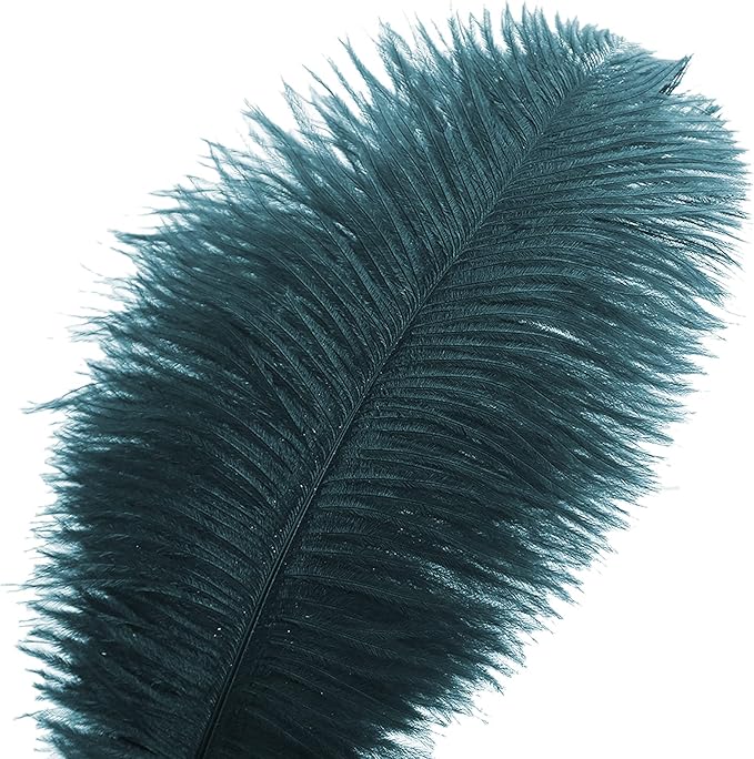 Ballinger Teal Ostrich Feathers Bulk - Image 2