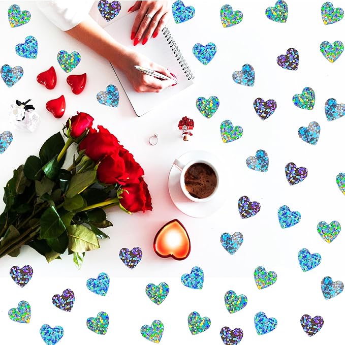 Confetti Heart Metallic Confetti Party Table Decoration Sprinkles DIY - Image 5