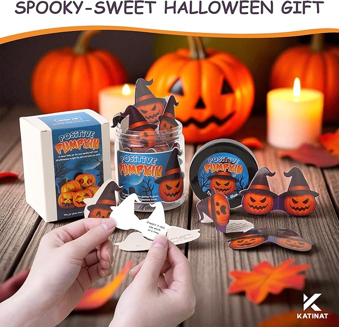 Positive Pumpkin Jar, Affirmation Jar – Halloween Gifts - Image 2