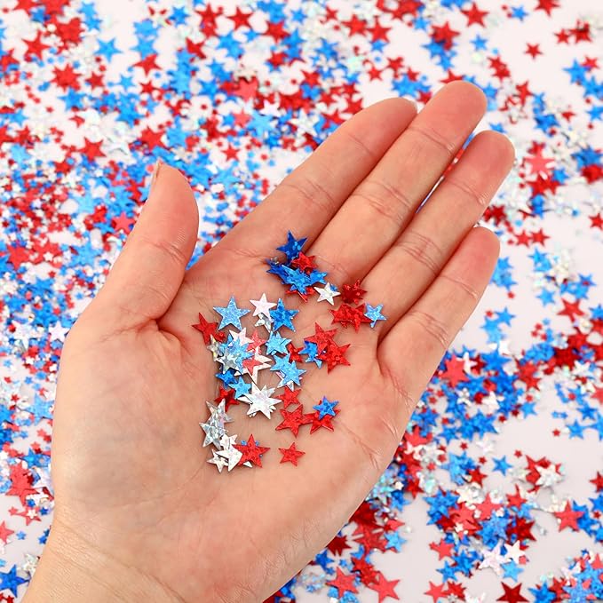 MARFOREVER Glitter 4th of July Star Confetti - Image 3