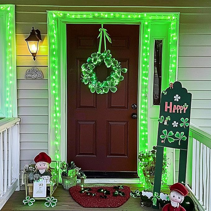JMEXSUSS 500 LED Green Christmas String Lights Indoor Outdoor, 8 Modes 163 FT - Image 3