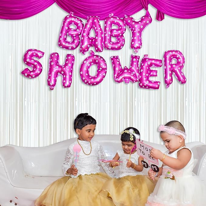 White Party Streamers Foil Fringe Backdrop Curtains Tinsel Streamers Birthday - Image 5