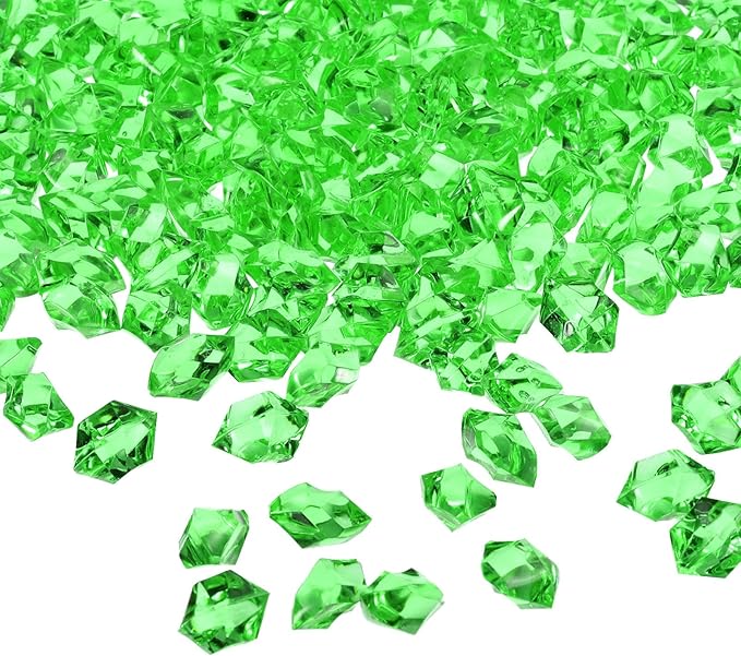 uxcell 1000pcs Fake Ice Rocks, Dazzling Clear Resin Crushed Ice Sparkling Fake by uxcell